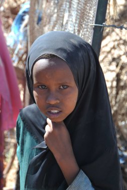 Afrikalı Mülteci ve yerinden kişi BM himayesinde yılında somaliland hargeisa eteklerinde kamp.