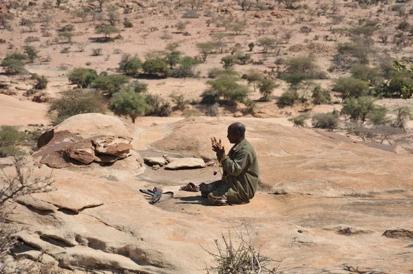 Mohammedan modlitwy. Somalia — Zdjęcie stockowe