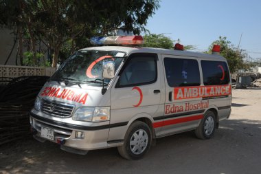 Ambulance.The edna adan Üniversite Hastanesi hargeisa, somaliland Cumhuriyeti yer alan