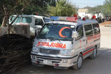 Ambulance.The edna adan Üniversite Hastanesi hargeisa, somaliland Cumhuriyeti yer alan