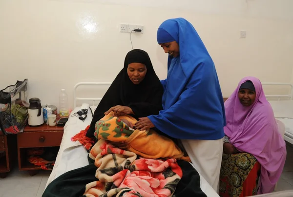 Edna adan 大学医院坐落在哈尔格萨，索马里兰共和国 — 图库照片