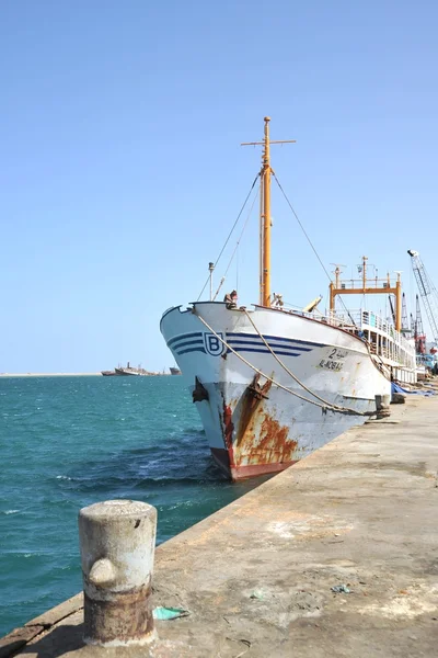 Port maritime dans le golfe d'Aden — Photo