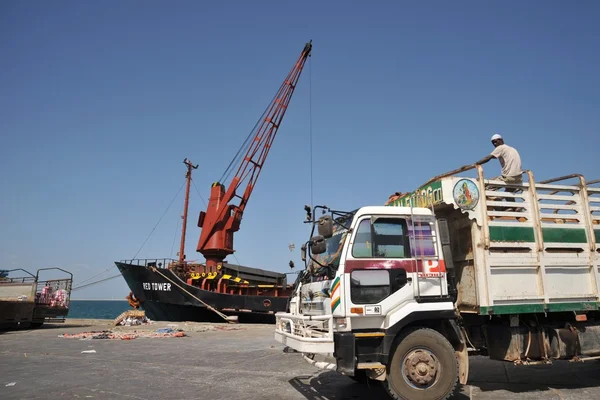 Sea port in the Gulf of Aden — Stock Photo, Image