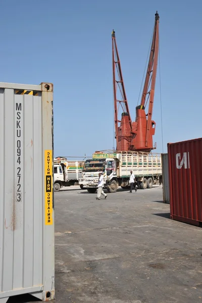 Port maritime dans le golfe d'Aden — Photo