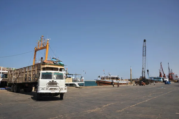 Porto marítimo no Golfo de Áden — Fotografia de Stock