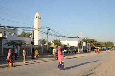 Somalilerle sıkı hargeysa şehir sokaklarında.