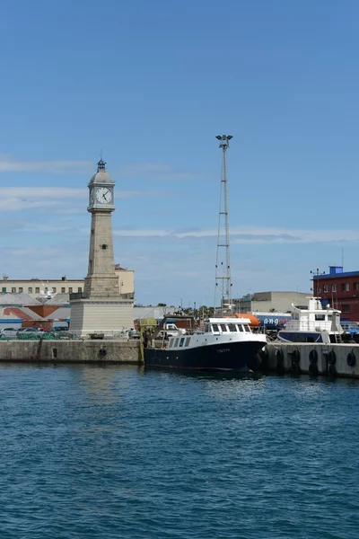 The oldest and largest port the city Barcelona — Stock Photo, Image