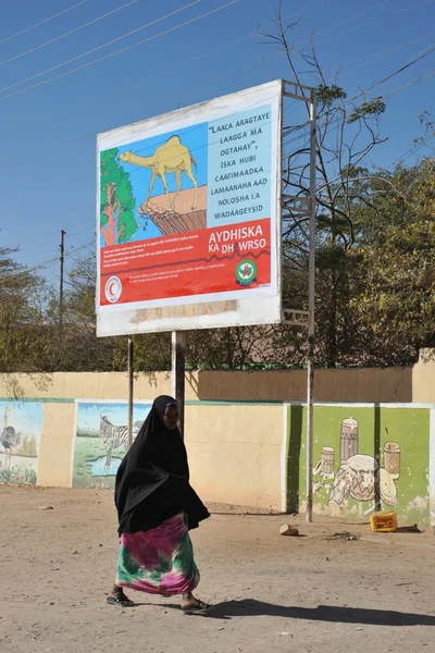 Somalis in the streets of the city of Hargeysa. — Stock Photo, Image