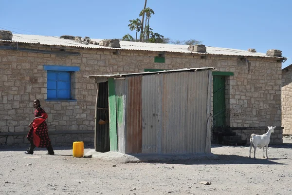 Somali per le strade della città di Borama . — Foto Stock