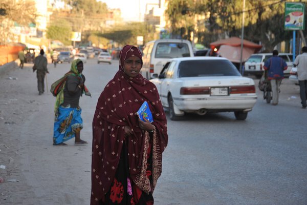 Somalis in the streets of the city of Hargeysa.