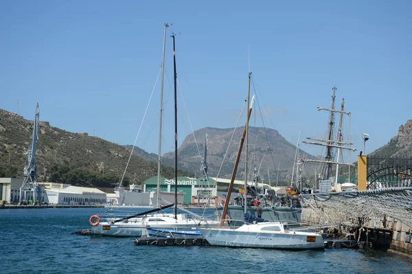 Přístavu cartagena, Španělsko — Stock fotografie