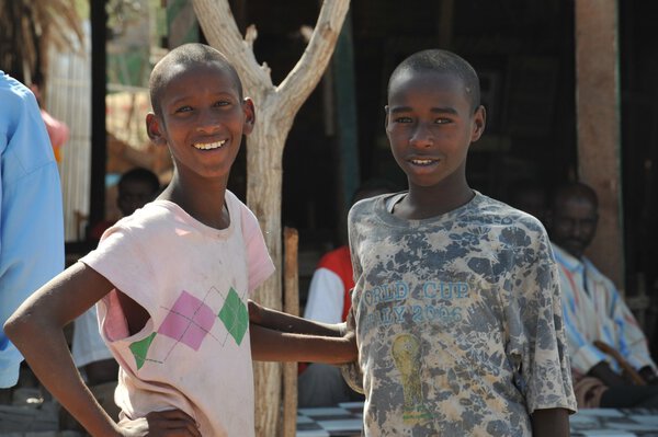 Unidentified Somalis in the streets of the city of Berbera