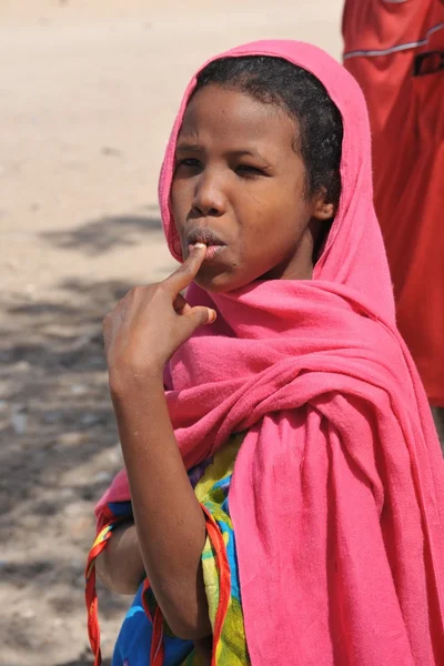 Unbekannte Somalier in den Straßen der Stadt Berbera — Stockfoto