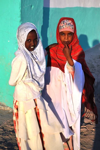 Somalis nas ruas da cidade de Hargeysa . — Fotografia de Stock