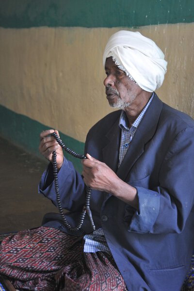In the Sufi mosque in Hargeisa.