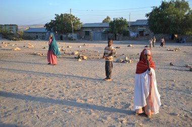 Somalilerle sıkı hargeysa şehir sokaklarında.