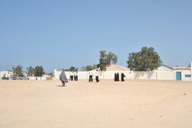 berbera şehir sokaklarında