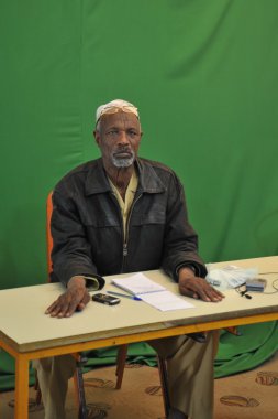 hargeisa TV stüdyosunda.