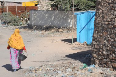 Somalilerle sıkı hargeysa şehir sokaklarında.