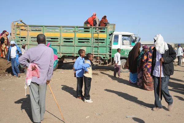 Somalijczyków na ulicach miasta hargeysa. — Zdjęcie stockowe