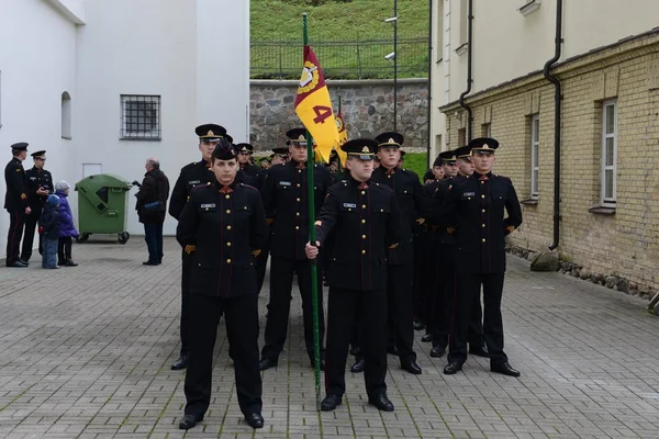 Il giuramento dell'Accademia militare lituana . — Foto Stock