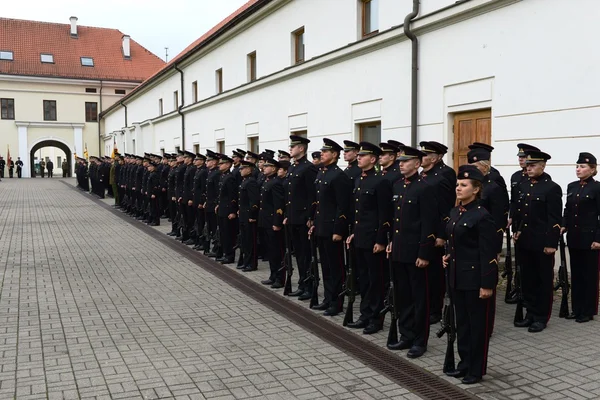 Il giuramento dell'Accademia militare lituana . — Foto Stock