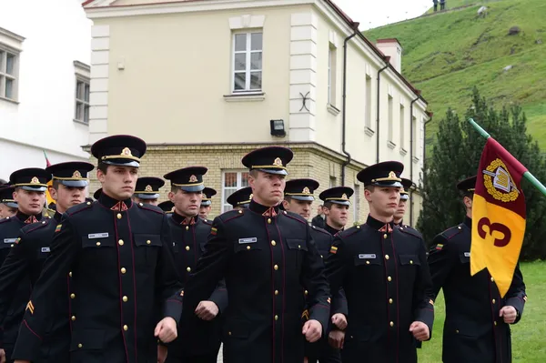 Il giuramento dell'Accademia militare lituana . — Foto Stock