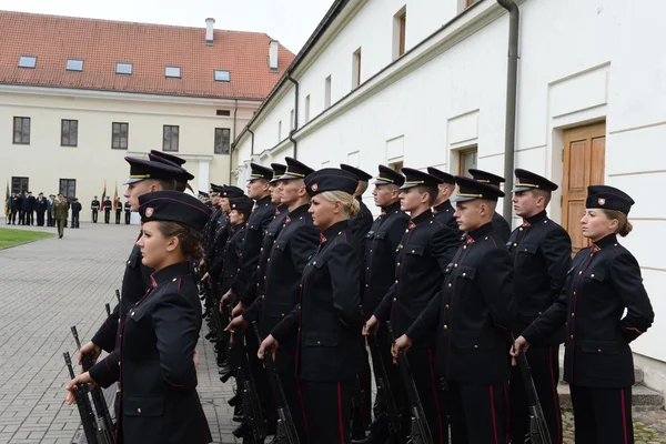 Il giuramento dell'Accademia militare lituana . — Foto Stock