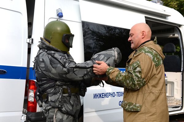 Training fighters  in Moscow