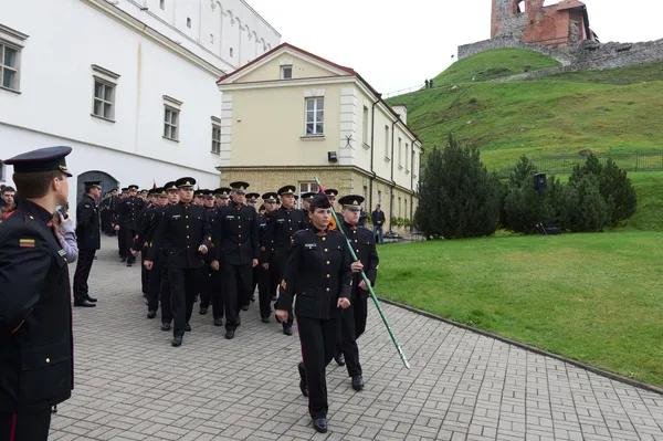 O juramento da Academia Militar Lituana . — Fotografia de Stock