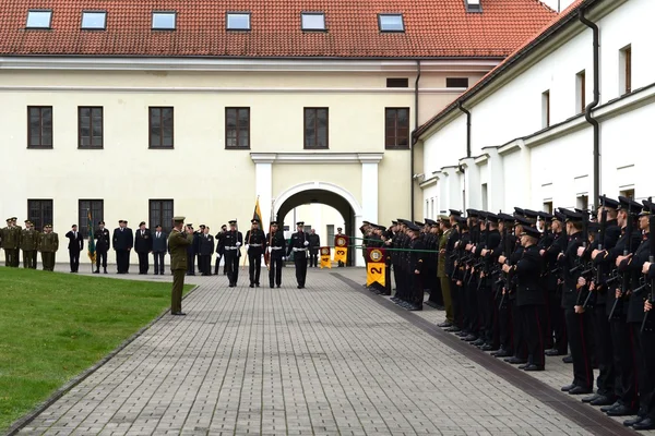 Il giuramento dell'Accademia militare lituana . — Foto Stock