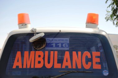 Ambulance.The Edna Adan University Hospital is situated in Hargeisa, Republic of Somaliland clipart