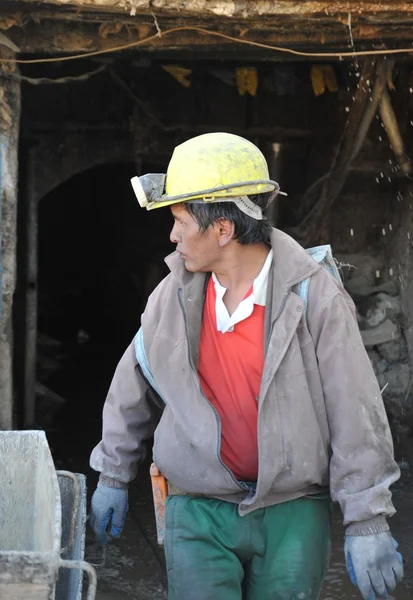 Miners from silver mine. — Stock Photo, Image