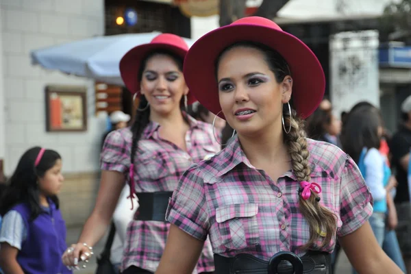 グアダルーペの聖母の名誉のカーニバル中に都市の住民. — ストック写真