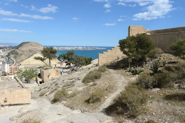 Santa barbara festung in alicante — Stockfoto