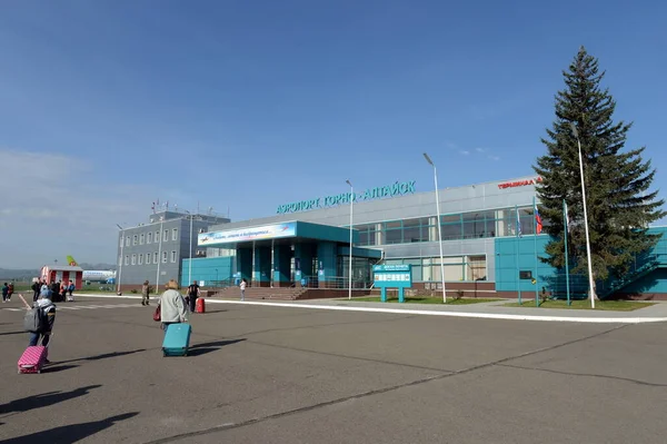 Gorno Altaisk Russia Maj 2021 Lotnisko Gorno Altaysk Republice Altajskiej — Zdjęcie stockowe