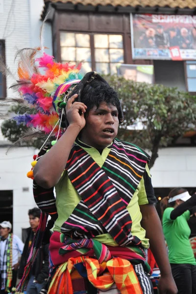 Les habitants de la ville pendant le carnaval en l'honneur de la vierge de Guadalupe . — Photo
