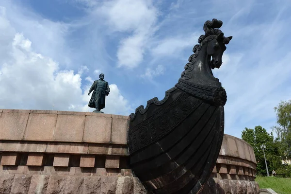 Tver Ryssland Maj 2012 Monument Till Den Ryska Handelsmannen Afanasy — Stockfoto