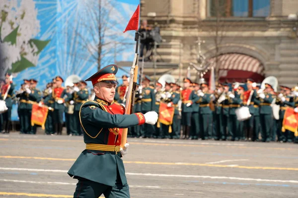Moskou Russie Mei 2021 Een Lijnsoldaat Van Het Preobrazjenski Regiment — Stockfoto