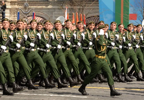 Moscow Rússia Maio 2021 Servidores 45A Brigada Engenharia Guardas Berlim — Fotografia de Stock