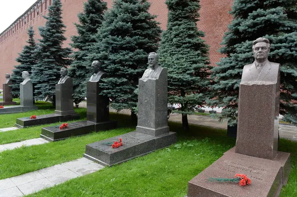 Moscow Rússia Agosto 2021 Cemitério Memorial Praça Vermelha Moscou Perto — Fotografia de Stock