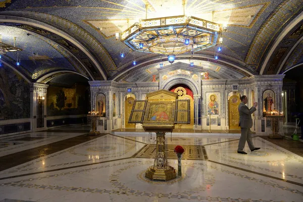 Kubinka Région Moscou Russie Mai 2021 Intérieur Temple Principal Des — Photo