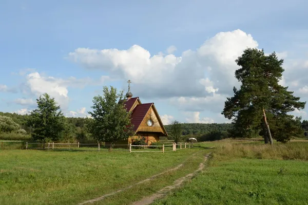 Konyukovo Yaroslavl Region Russia Sierpień 2021 Kaplica Kazańskiej Ikony Matki — Zdjęcie stockowe