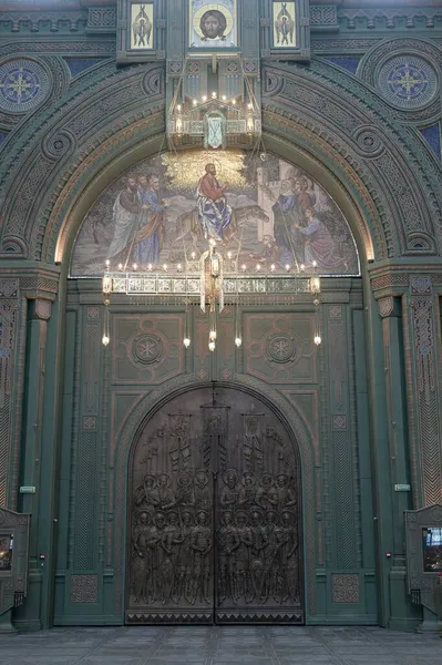 Kubinka Moscow Region Russia May 2021 Interior Main Temple Armed — Stock Photo, Image