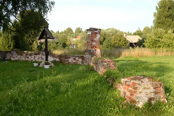 Prechistoe Yaroslavl Region Russia August 2021 Old Grave Church Nativity — стоковое фото