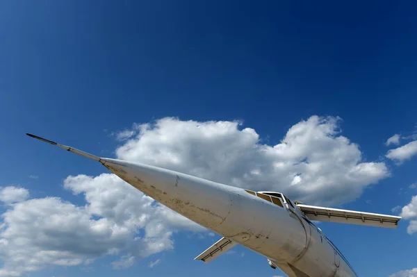 Zhukovsky モスクワ地方 ロシア7月20 2021 ツポレフTu 144飛行機は 国際航空宇宙サロンMaks 2021で世界初の商業超音速輸送機でした — ストック写真