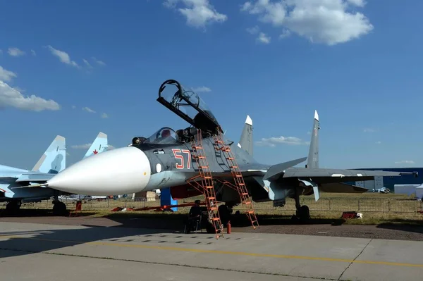 Zhukovsky Moscow Region Russia July 2021 Russian 30Sm Multipurpose Fighter — 스톡 사진