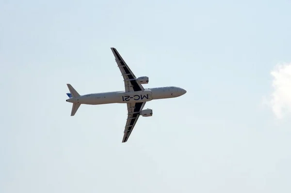 Zukovsky Moskau Region Russland Juli 2021 Demonstrationsflug Des Neuen Zweimotorigen — Stockfoto