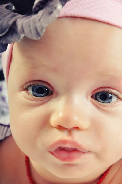 Portrait of beautiful baby girl — Stock Photo, Image