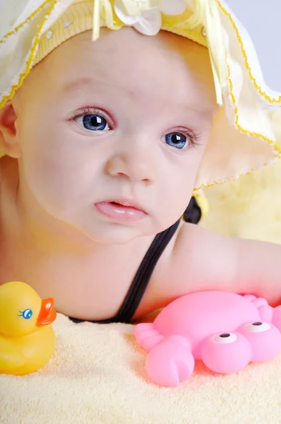 Portrait of beautiful baby girl — Stock Photo, Image